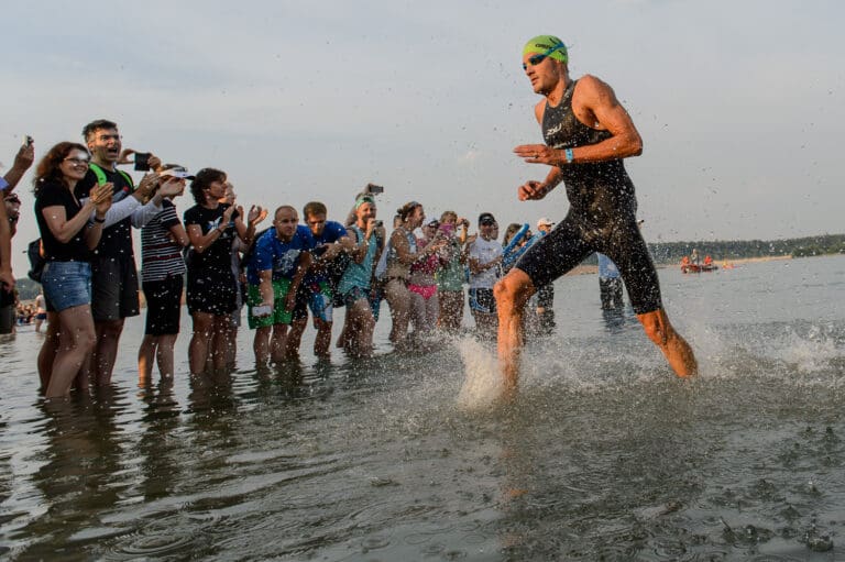 Jan Frodeno in Führung beim Landgang