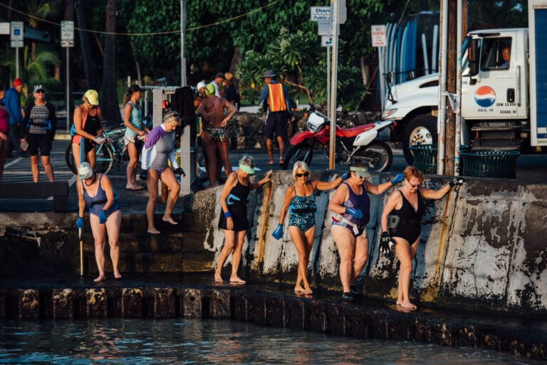 Am Dig Me Beach ist auch noch nicht der Körperkult der Raceweek angesagt ...