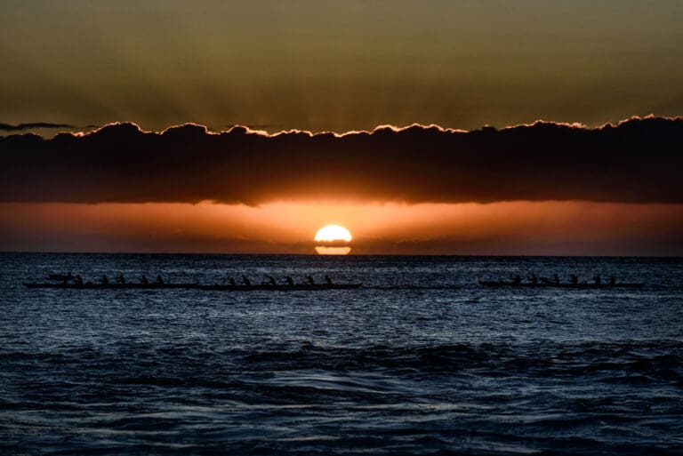 vom Sonnenuntergang