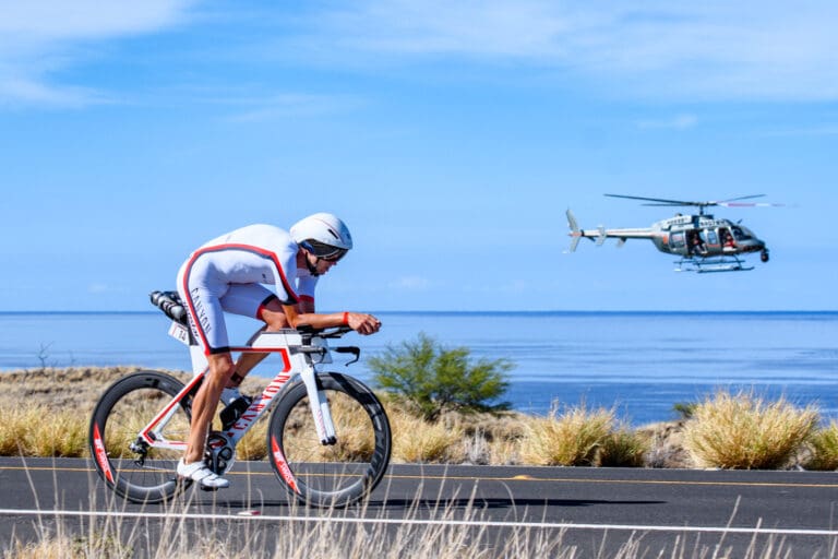 Mit im Fokus: Boris Stein fuhr bei Ironman Hawaii in der Spitzengruppe mit. Tagesbestzeit auf dem Rad und Rang sieben am Alii Drive.