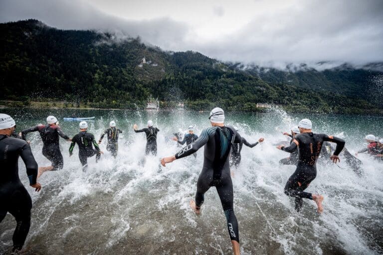 Schwimmauftakt im Lago di Molveno