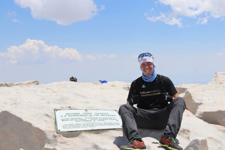 Auf dem Dach der USA: Sven Weidner auf dem Mount Whitney, mit 4.417 m der höchste Berg der USA (ohne Alaska)