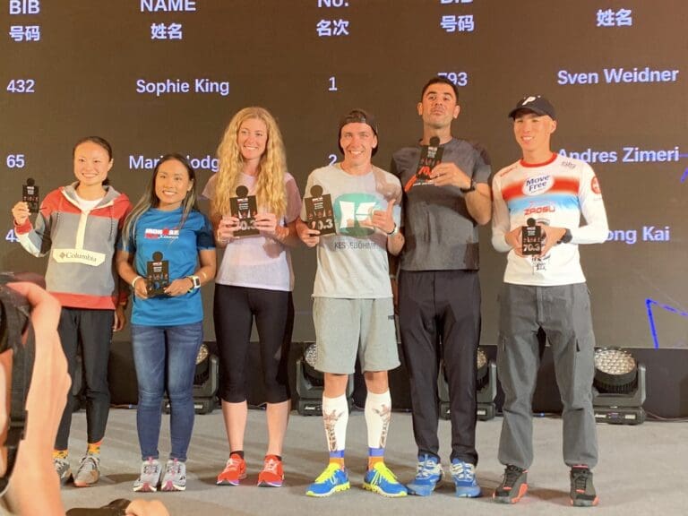 Siegerehrung beim Ironman 70.3 Xiamen