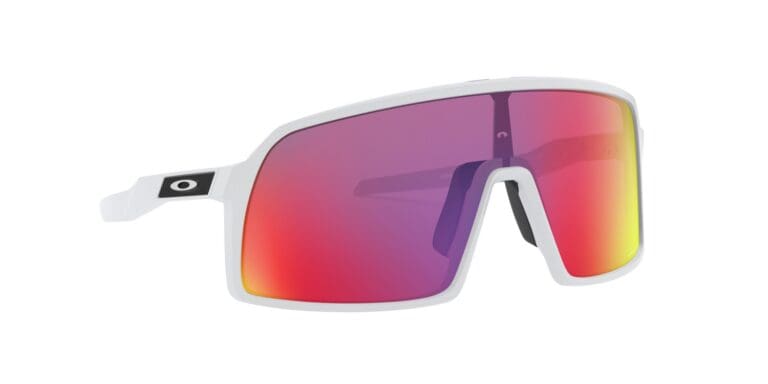 Für schmale Gesichter: Oakley Sutro S in Matte White mit Prizm Road Glas