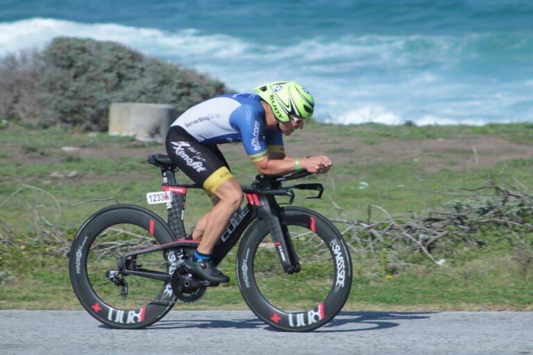 Endlich wieder Triathlet: Nikos Bartlog auf dem Ironman 70.3 WM-Kurs in Port Elizabeth