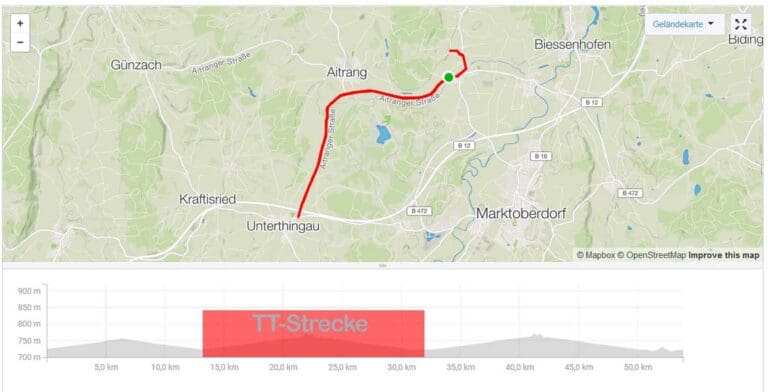 Die 8,5 km lange TT-Strecke