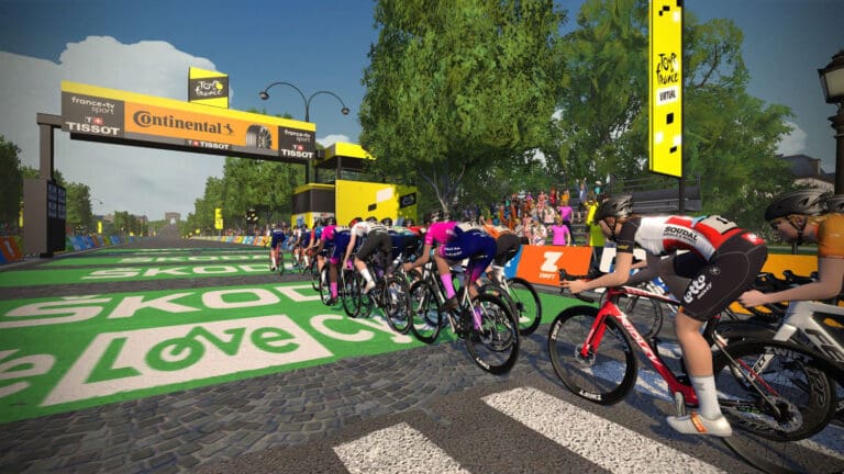 Rennen auf Zwift finden meist in den oberen Trainingszonen statt