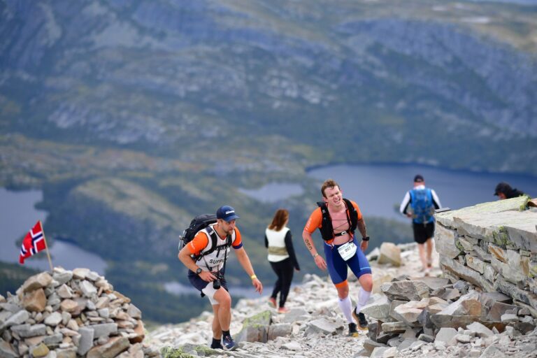 Die letzten Meter zum Ziel auf dem Gaustatoppen